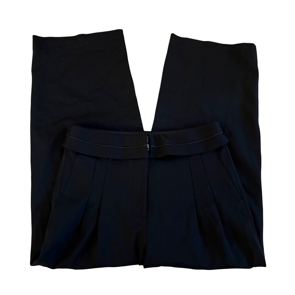 RAG &‎ BONE Black Fold Over Straight Leg Trouser Pants Size 6